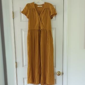 Christy Dawn Mustard The Dawn Midi Dress